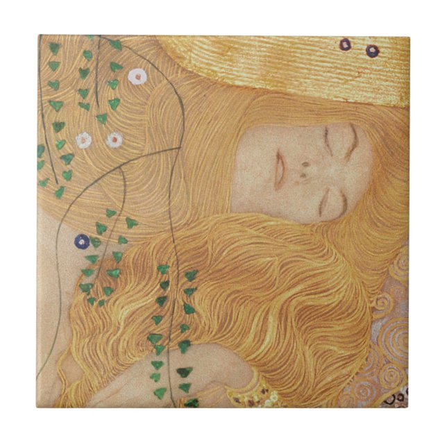 Gustav Klimt | Detail of Water Serpents I Tile (Front)