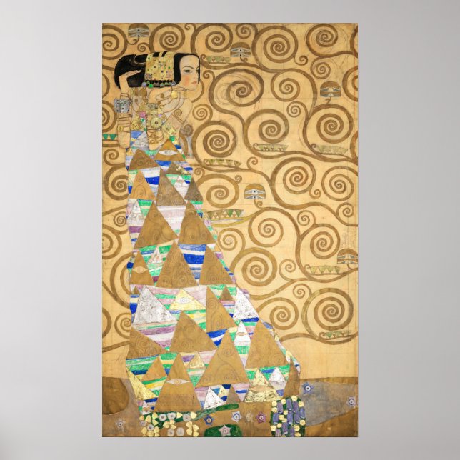 Gustav Klimt - Expectation, Stoclet Frieze Poster (Front)
