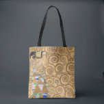 Gustav Klimt - Expectation, Stoclet Frieze Tote Bag<br><div class="desc">The Tree of Life,  Stoclet Frieze,  Expectation - Gustav Klimt,  Cardboard,  1909</div>