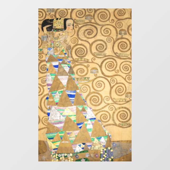 Gustav Klimt - Expectation, Stoclet Frieze Window Cling (Sheet)