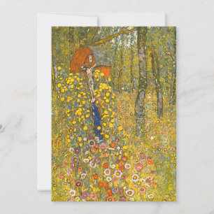 Gustav Klimt Farm Garden with Crucifix Announcement