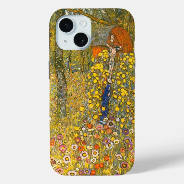 Gustav Klimt Farm Garden with Crucifix Case-Mate iPhone Case (Back)