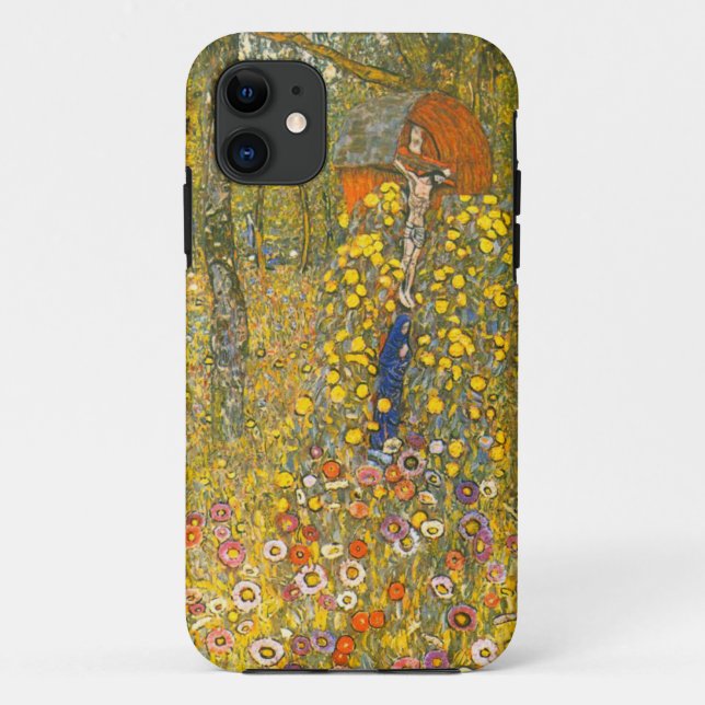 Gustav Klimt Farm Garden with Crucifix Case-Mate iPhone Case (Back)