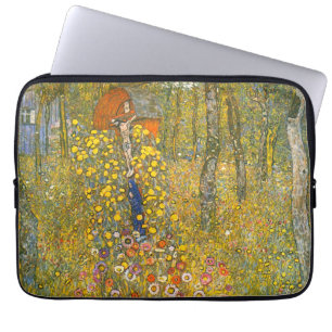 Gustav Klimt Farm Garden with Crucifix Laptop Sleeve