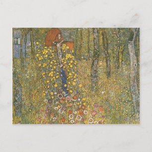 Gustav Klimt- Farm Garden with Crucifix Postcard