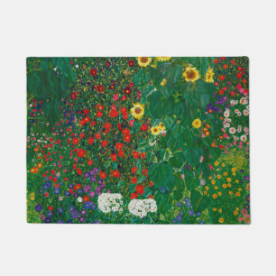 Gustav Klimt - Farm Garden With Flowers Doormat