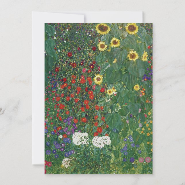 Gustav Klimt - Farm Garden with Sunflowers (Front)