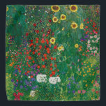 Gustav Klimt - Farm Garden with Sunflowers Bandana<br><div class="desc">Gustav Klimt - Farm Garden with Sunflowers</div>
