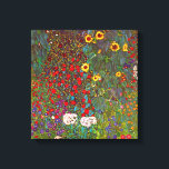 Gustav Klimt Farm Garden with Sunflowers Canvas<br><div class="desc">Gustav Klimt Farm Garden with Sunflowers Canvas poster. Oil painting on canvas from 1905-06. Though Klimt is most recognized for his gold period that produced classic works like The Kiss and Portrait of Adele Bloch Bauer, the artist also produced some tremendously charming landscape paintings. Garden Farm with Sunflowers features a...</div>