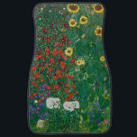 Gustav Klimt - Farm Garden with Sunflowers Car Mat<br><div class="desc">Gustav Klimt - Farm Garden with Sunflowers</div>