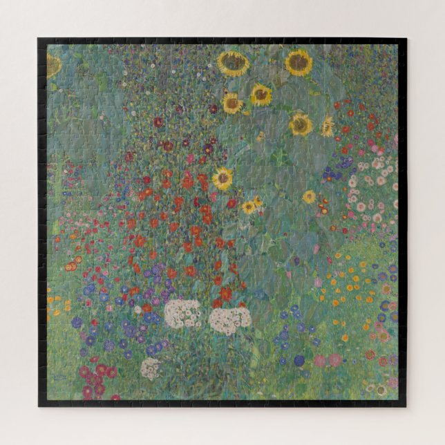 Gustav Klimt, Farm Garden with Sunflowers Jigsaw Puzzle (Vertical)
