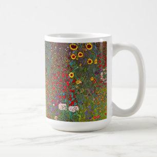 Gustav Klimt Farm Garden with Sunflowers Mug