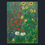 Gustav Klimt - Farm Garden with Sunflowers Notebook<br><div class="desc">Gustav Klimt - Farm Garden with Sunflowers</div>