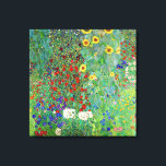 Gustav Klimt Farm Garden With Sunflowers Painting Canvas Print<br><div class="desc">Gustav Klimt Farm Garden With Sunflowers Floral Vintage Art Nouveau Painting</div>