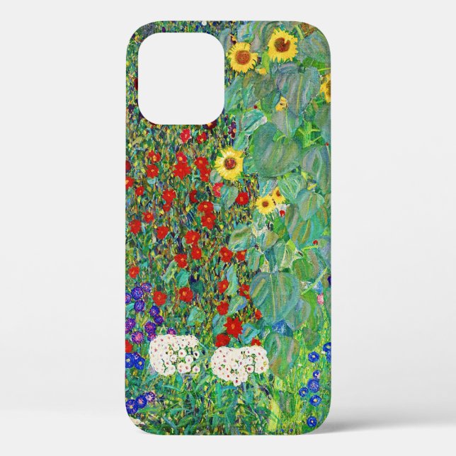 Gustav Klimt Farm Garden With Sunflowers Painting Case-Mate iPhone Case (Back)