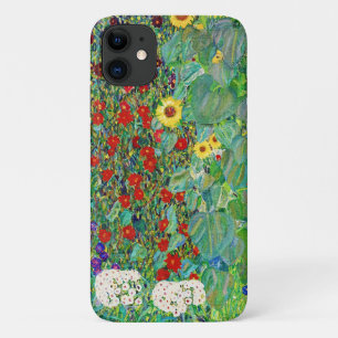 Gustav Klimt Farm Garden With Sunflowers Painting iPhone 11 Case