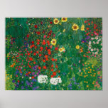 Gustav Klimt - Farm Garden with Sunflowers Poster<br><div class="desc">Gustav Klimt - Farm Garden with Sunflowers</div>