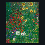 Gustav Klimt - Farm Garden with Sunflowers Poster<br><div class="desc">Gustav Klimt - Farm Garden with Sunflowers</div>