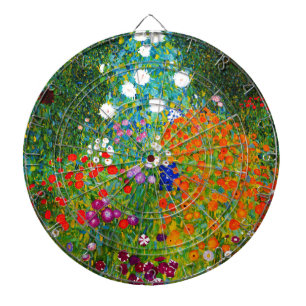 Gustav Klimt , "Farmhouse garden" Dartboard