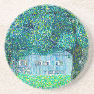 Gustav Klimt Farmhouse in Upper Austria Coaster