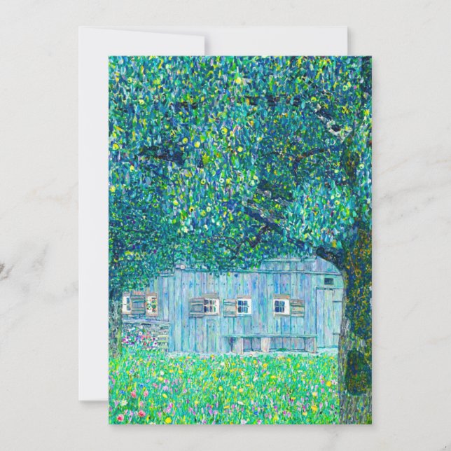 Gustav Klimt Farmhouse in Upper Austria Invitation (Front)