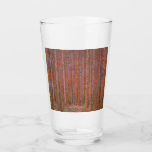 Gustav Klimt Fir Forest Tannenwald Red Trees Glass