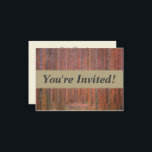 Gustav Klimt Fir Forest Tannenwald Red Trees Invitation<br><div class="desc">Vintage Gustav Klimt Fir Forest - Art Nouveau Red Trees This beautiful vintage paintings of trees is by master artist Gustav Klimt. The painting, called Fir Forest I, or Tannenwald, shows us a beautiful landscape with Red Fir Trees, through a dense forest. Gustav Klimt captured the feeling of vibrance in...</div>