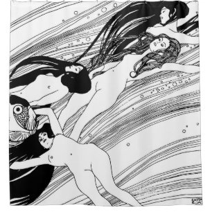 Gustav Klimt - Fish Blood Surreal Japanese Art