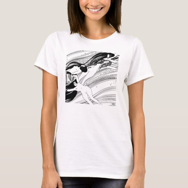 Gustav Klimt - Fish Blood Surreal Japanese Art T-Shirt (Front)