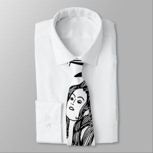 Gustav Klimt - Fish Blood Surreal Japanese Art Tie