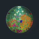 Gustav Klimt Flower Garden 2 Inch Round Button<br><div class="desc">Button featuring Gustav Klimt’s oil painting Flower Garden (1906). A beautiful garden of purple,  red,  white,  blue,  and orange flowers. A great gift for fans of Art Nouveau and Austrian art.</div>