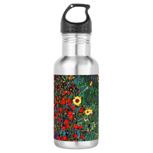 Gustav Klimt Flower Garden 532 Ml Water Bottle
