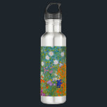 Gustav Klimt - Flower Garden 710 Ml Water Bottle<br><div class="desc">Flower Garden - Gustav Klimt in 1905-1907</div>