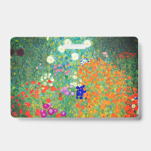 Gustav Klimt Flower Garden Badge