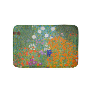 Gustav Klimt - Flower Garden Bath Mat