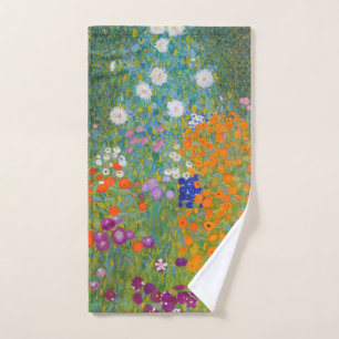 Gustav Klimt - Flower Garden Bath Towel Set