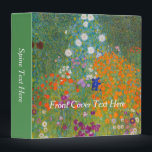 Gustav Klimt - Flower Garden Binder<br><div class="desc">Flower Garden - Gustav Klimt in 1905-1907</div>