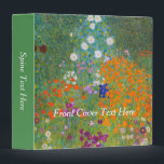 Gustav Klimt - Flower Garden Binder<br><div class="desc">Flower Garden - Gustav Klimt in 1905-1907</div>