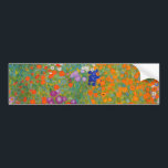 Gustav Klimt - Flower Garden Bumper Sticker<br><div class="desc">Flower Garden - Gustav Klimt in 1905-1907</div>
