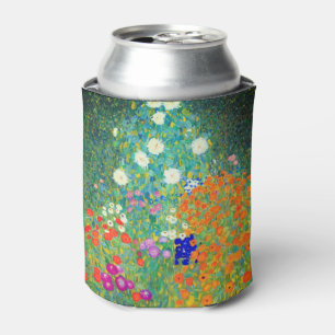 Gustav Klimt Flower Garden Can Cooler