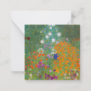 Gustav Klimt - Flower Garden Card