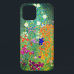 Gustav Klimt Flower Garden iPhone 12 Case<br><div class="desc">iPhone Case featuring Gustav Klimt’s oil painting Flower Garden (1906). A beautiful garden of purple,  red,  white,  blue,  and orange flowers. A great gift for fans of Art Nouveau and Austrian art.</div>