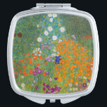 Gustav Klimt - Flower Garden Compact Mirror<br><div class="desc">Flower Garden - Gustav Klimt in 1905-1907</div>