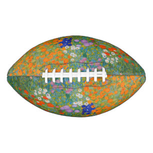 Gustav Klimt - Flower Garden Cornhole Set Football