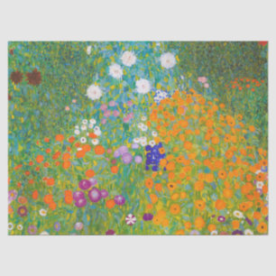 Gustav Klimt Flower Garden Cottage Art Nouveau Tissue Paper