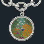 Gustav Klimt Flower Garden Cottage Nature Bracelet<br><div class="desc">A beautiful garden painting - this is a classic painting by Gustav Klimt,  called Cottage Garden,  or Bauergarten,  1907,  which is a close up of a flower garden,  a colourful floral painting.</div>