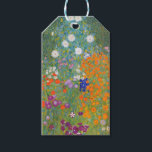 Gustav Klimt Flower Garden Cottage Nature Gift Tags<br><div class="desc">A beautiful garden painting - this is a classic painting by Gustav Klimt,  called Cottage Garden,  or Bauergarten,  1907,  which is a close up of a flower garden,  a colourful floral painting.</div>