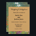 Gustav Klimt Flower Garden Cottage Nature Invitation<br><div class="desc">A beautiful garden painting - this is a classic painting by Gustav Klimt,  called Cottage Garden,  or Bauergarten,  1907,  which is a close up of a flower garden,  a colourful floral painting.</div>