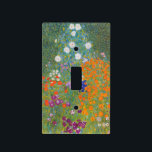 Gustav Klimt Flower Garden Cottage Nature Light Switch Cover<br><div class="desc">A beautiful garden painting - this is a classic painting by Gustav Klimt,  called Cottage Garden,  or Bauergarten,  1907,  which is a close up of a flower garden,  a colourful floral painting.</div>