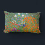 Gustav Klimt Flower Garden Cottage Nature Lumbar Pillow<br><div class="desc">A beautiful garden painting - this is a classic painting by Gustav Klimt,  called Cottage Garden,  or Bauergarten,  1907,  which is a close up of a flower garden,  a colourful floral painting.</div>
